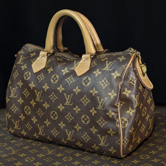 Louis Vuitton Handbags - 1970s LOUIS VUITTON Speedy 30 The French Company - Vintage LV Bag